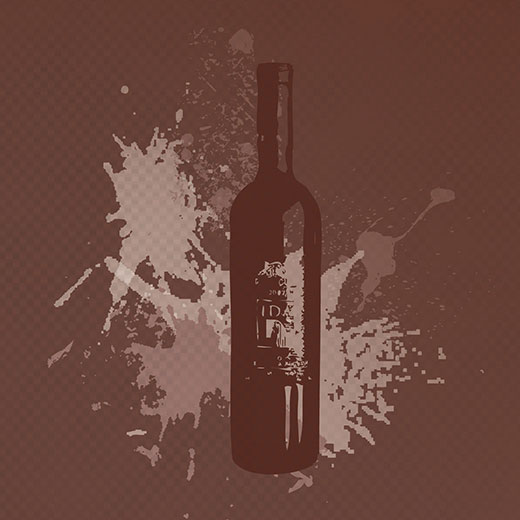 LSG ad wine bottle image